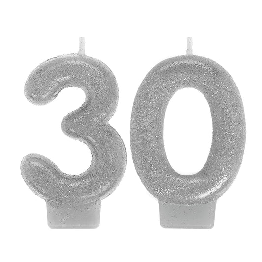 Sparkling Celebration 30 Numeral Candles