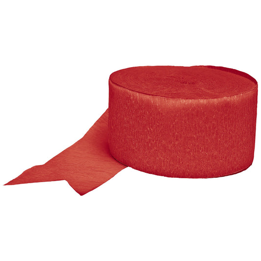 Red Crepe Streamer Roll