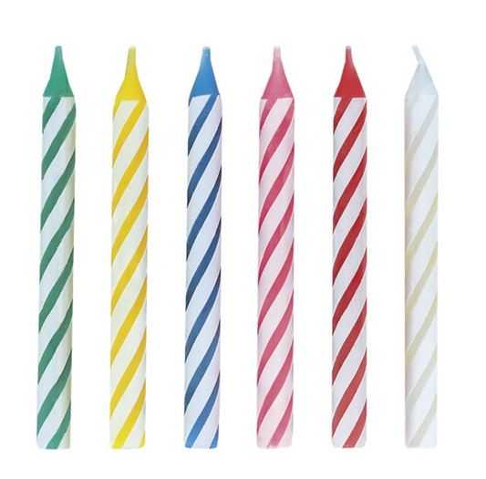 Multicolor Birthday Candles 24ct