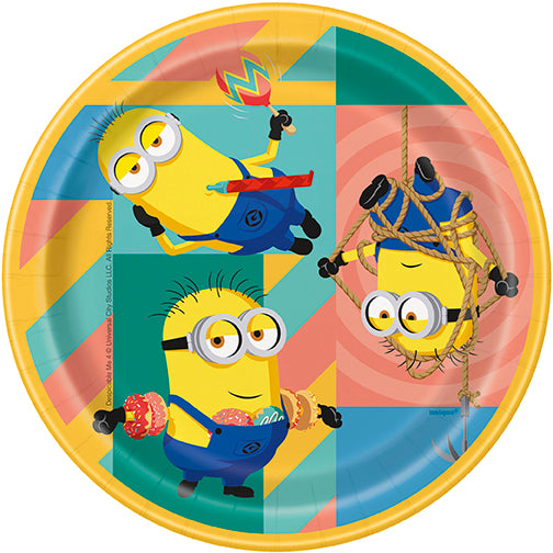 Despicable Me Round 7in Dessert Plates 8ct