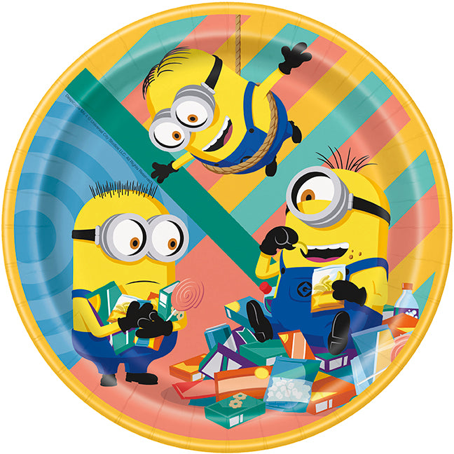 Despicable Me Round 9in Dinner Plates 8ct