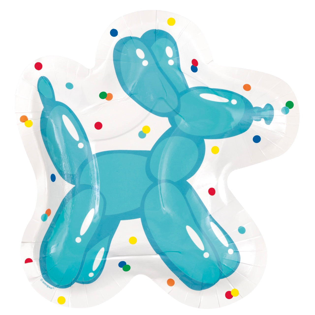 Balloon Dog Birthday Shaped 8.25 Plates 8ct