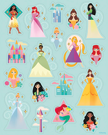 Disney Princess Glitter Sticker Sheets 4ct