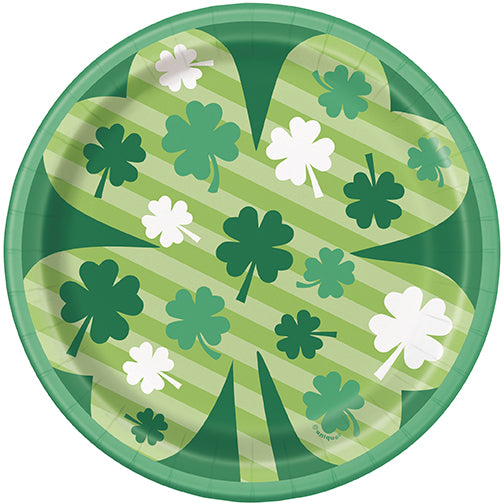 Lucky Clover 7in Plates 8ct