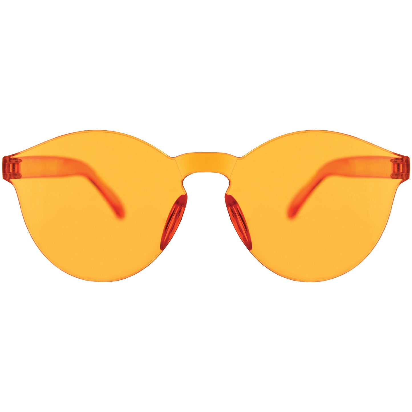 Orange Frameless Colored Glasses