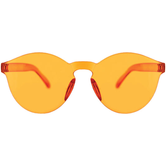 Orange Frameless Colored Glasses