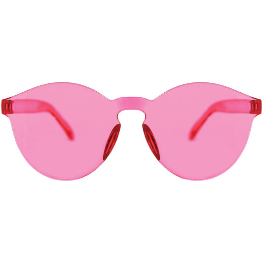 Pink Frameless Colored Glasses