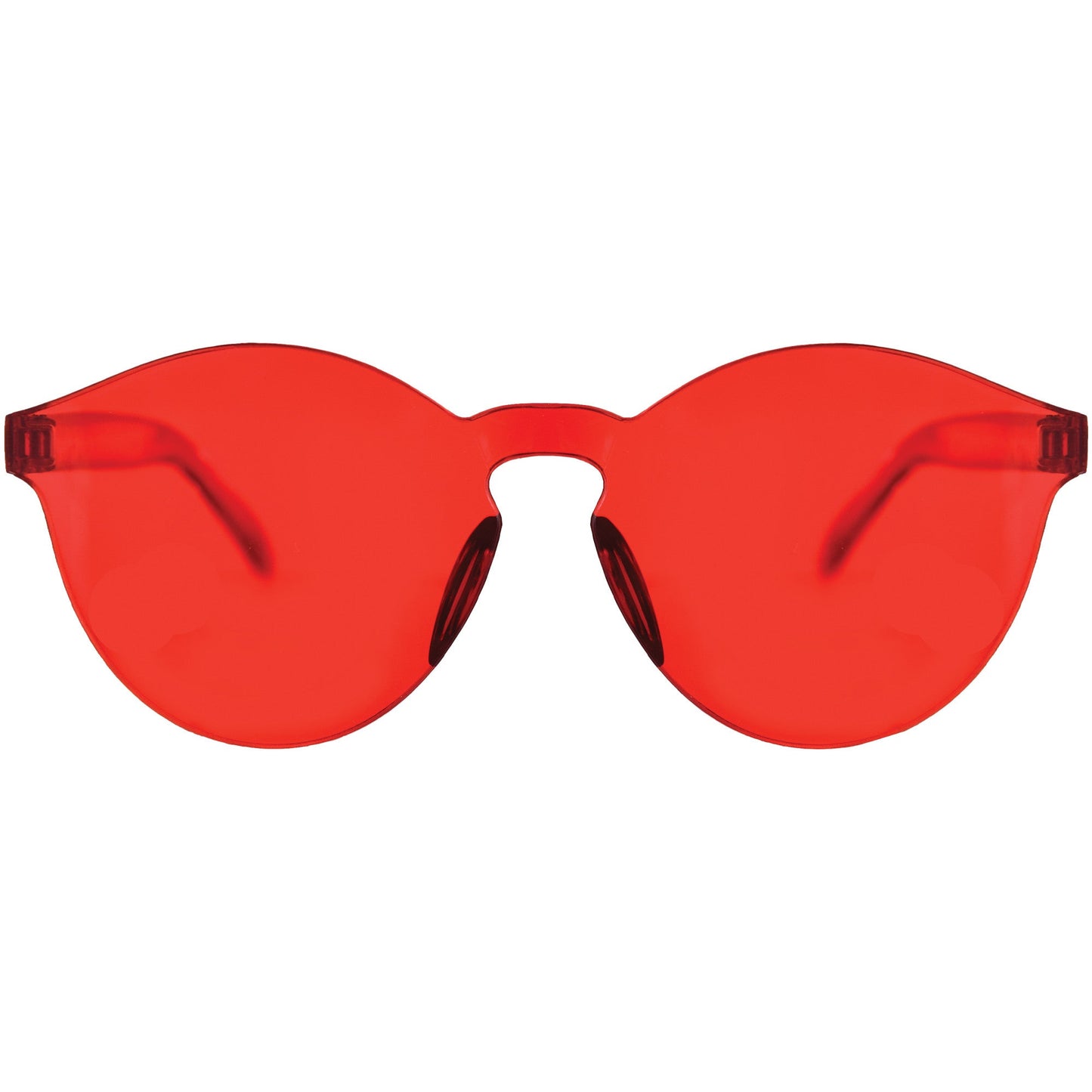 Red Frameless Colored Glasses