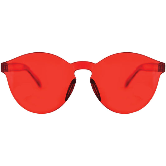 Red Frameless Colored Glasses