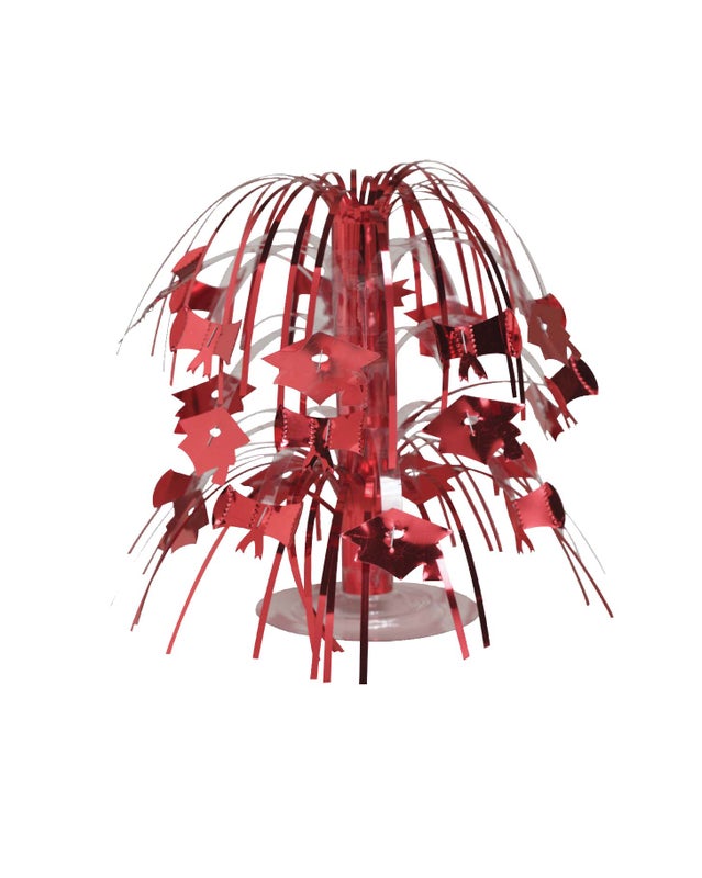 School Spirit Red Cascade Centerpiece