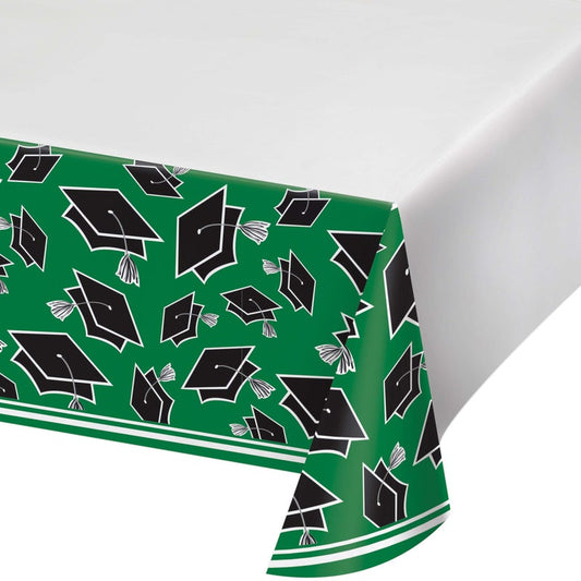 School Spirit Green Table Cover 54in x 96in