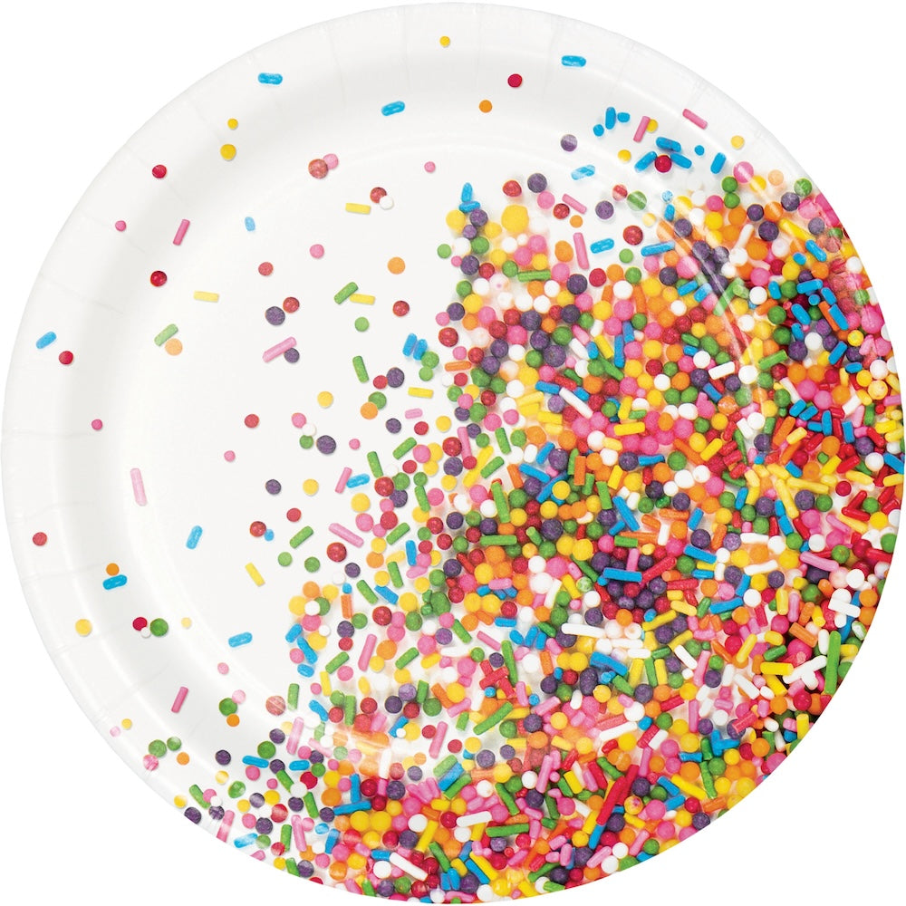 Confetti Sprinkles 7in Plates 8ct