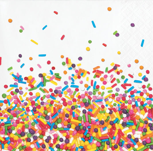 Confetti Sprinkles Beverage Napkins 16ct