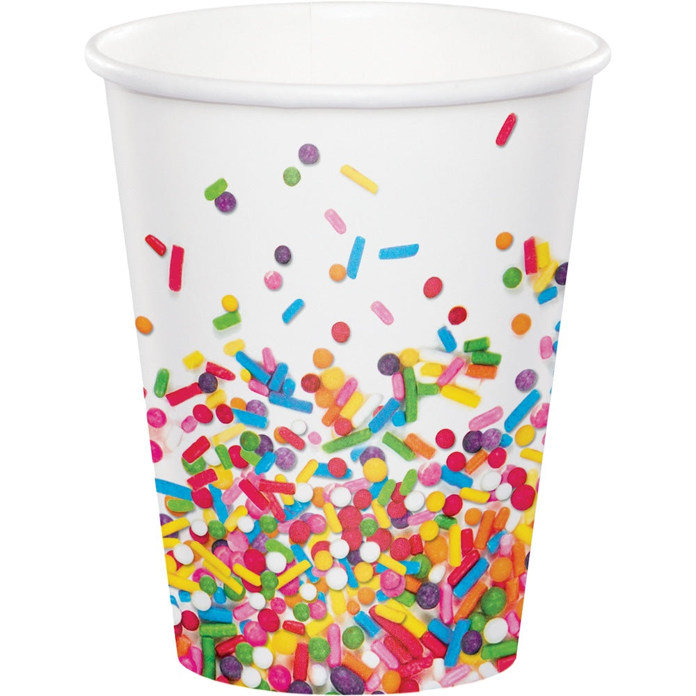 Confetti Sprinkles 9oz Paper Cups