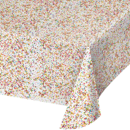 Confetti Sprinkles Table Cover 54” x 102”