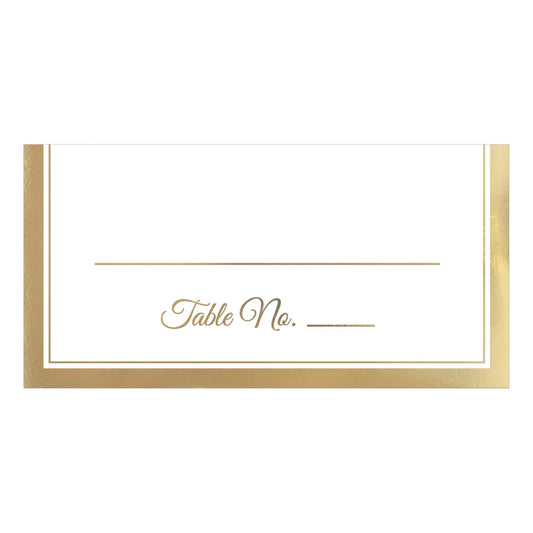 Place Cards with Gold Trim 50ct