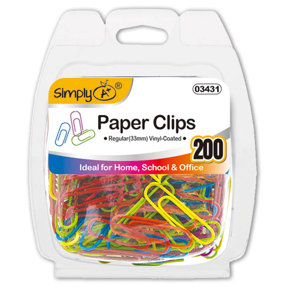 Color Paper Clips 200ct