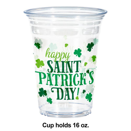 Happy St. Pats 16oz Plastic Cups 8ct