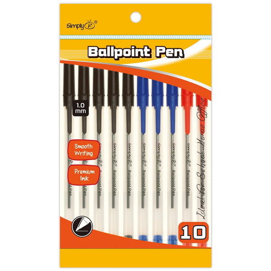 Ballpoint Pens - Assorted 8pk