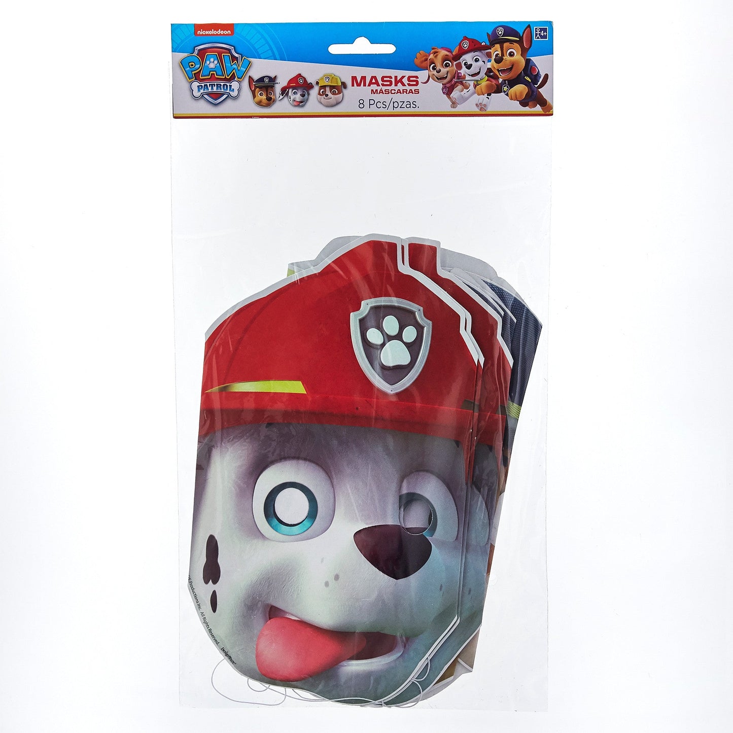 Paw Patrol Paper Masks 8ct