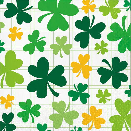 Shamrock and Roll Lunch Napkins 16ct