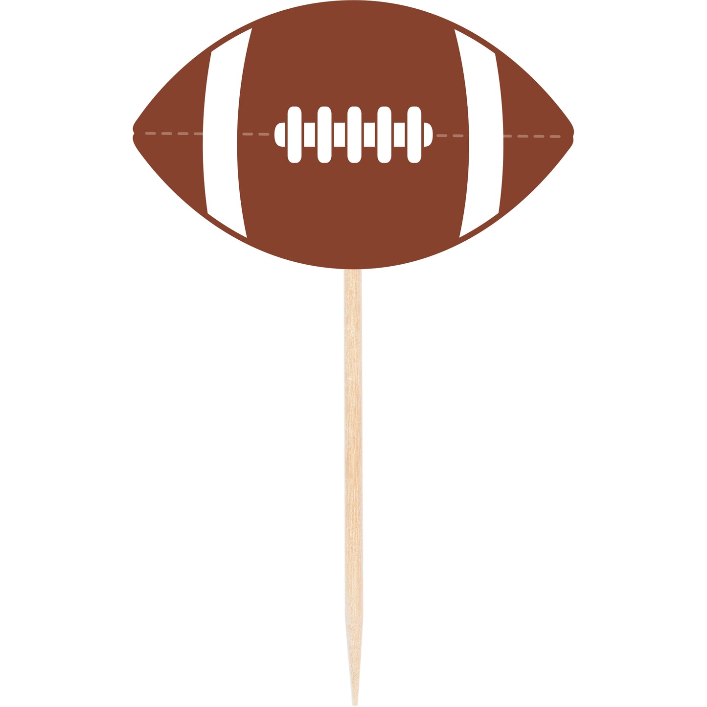 Tailgate Decor Wooden Pick Football 50ct