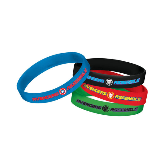 Marvel Avengers Powers Unite Rubber Bracelets 8ct