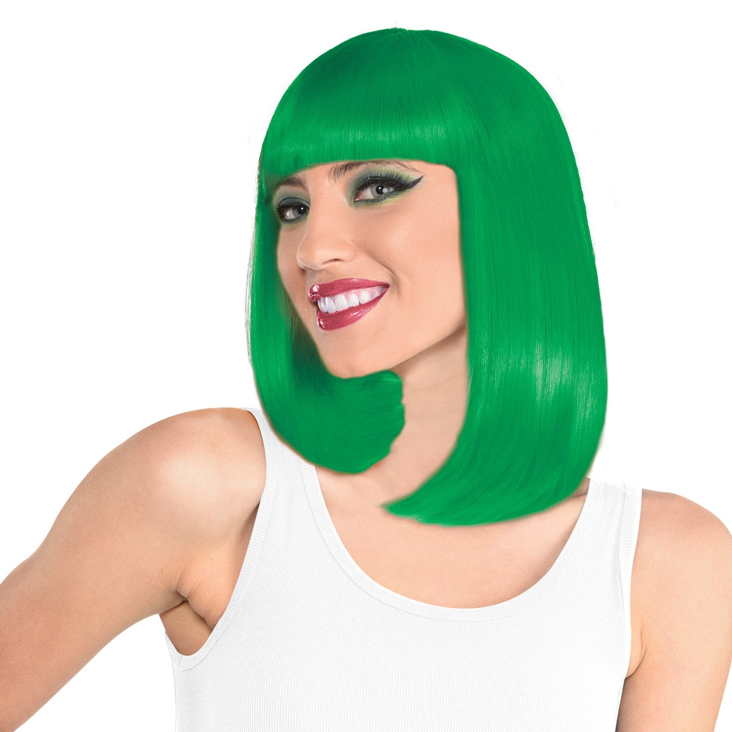 Green Long Bob Wig