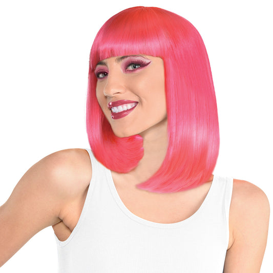 Pink Long Bob Wig