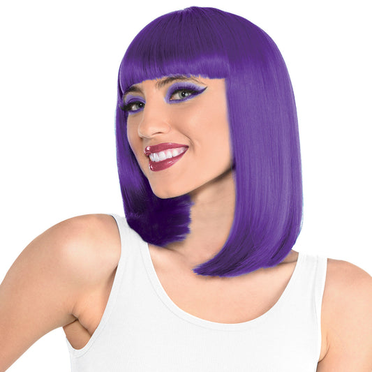 Purple Long Bob Wig