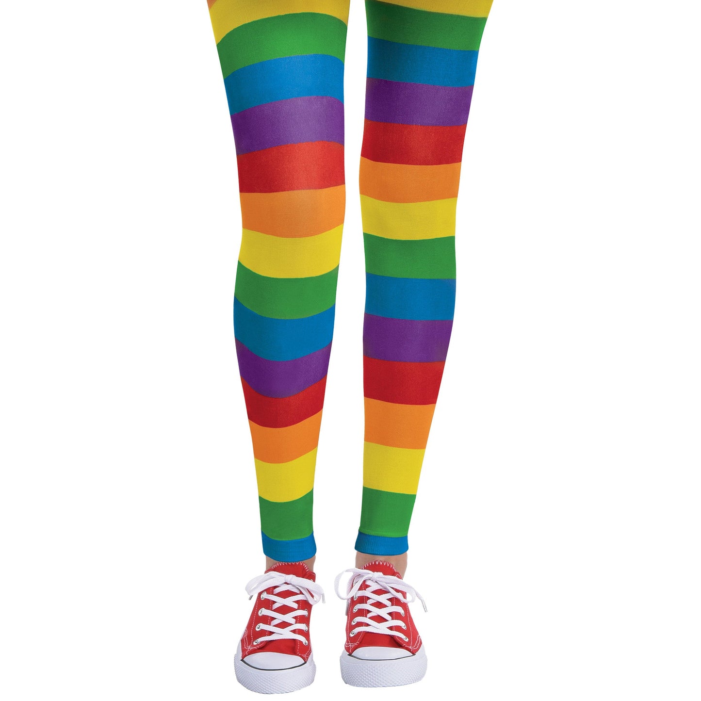 Rainbow Footless Tights - Adult