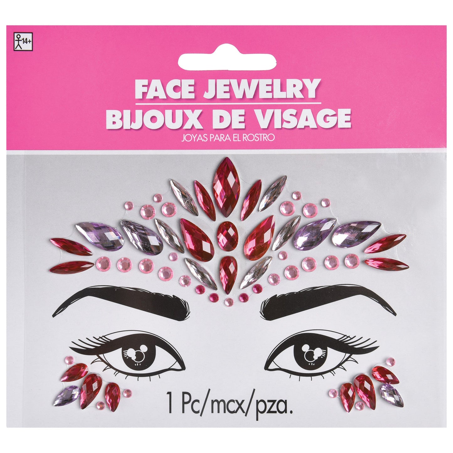 Pink Face Jewels