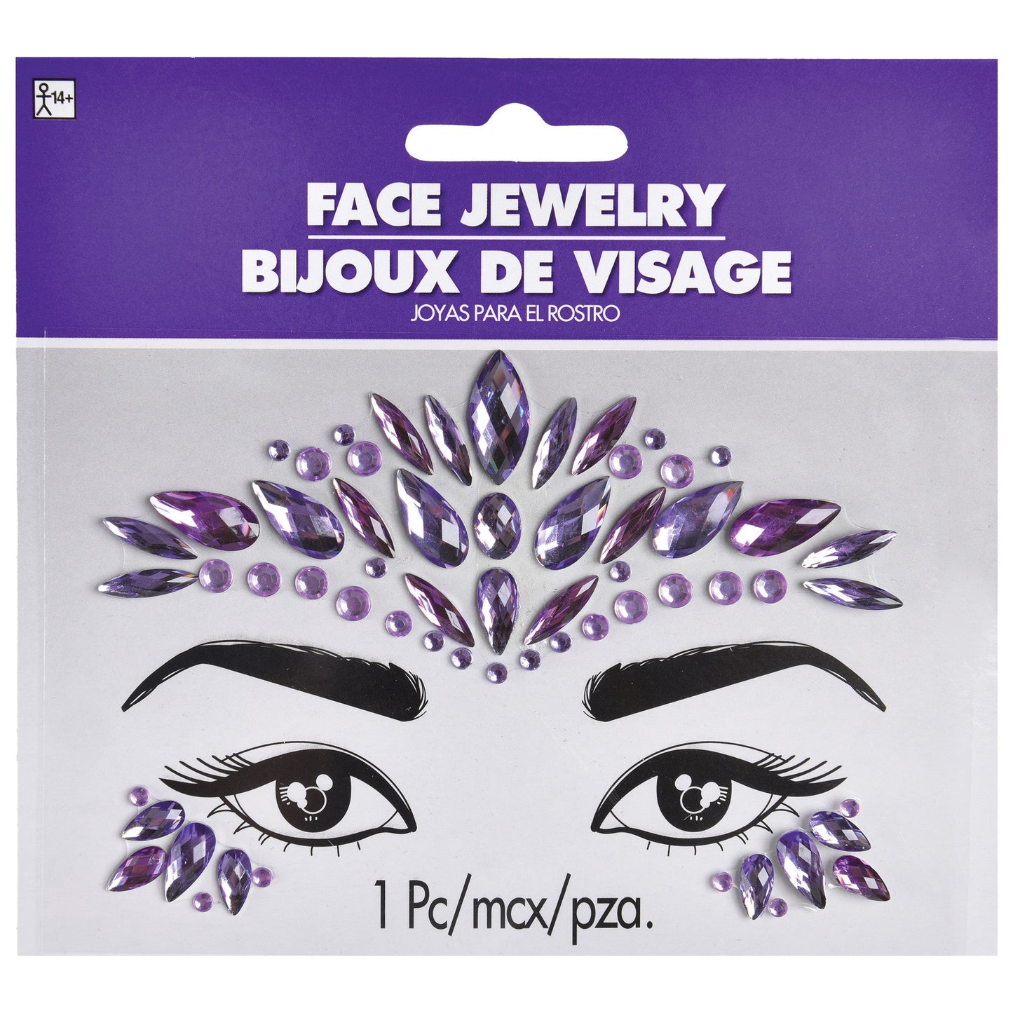 Purple Face Jewels