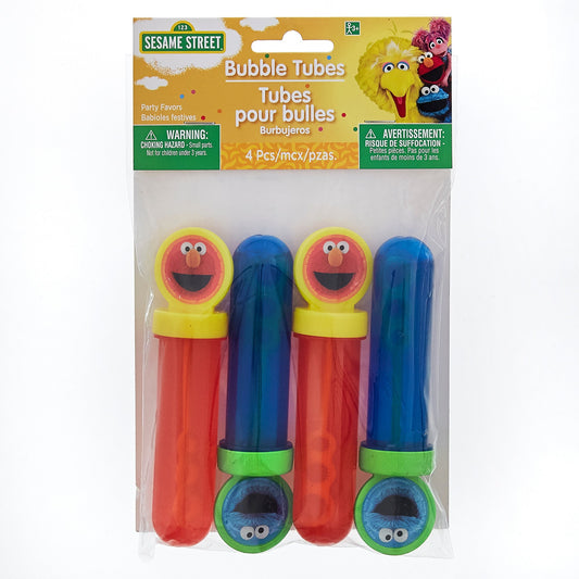 Sesame Street Bubble Tubes 4ct