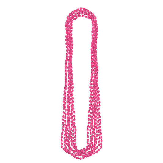 Pink Metallic Bead Necklaces 8ct