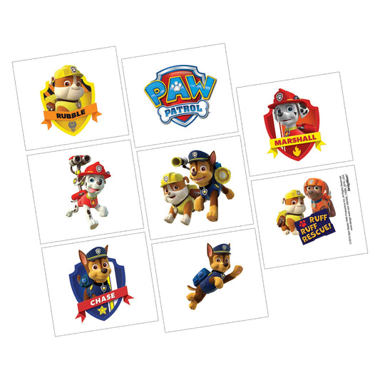 Paw Patrol Tattoos 8ct