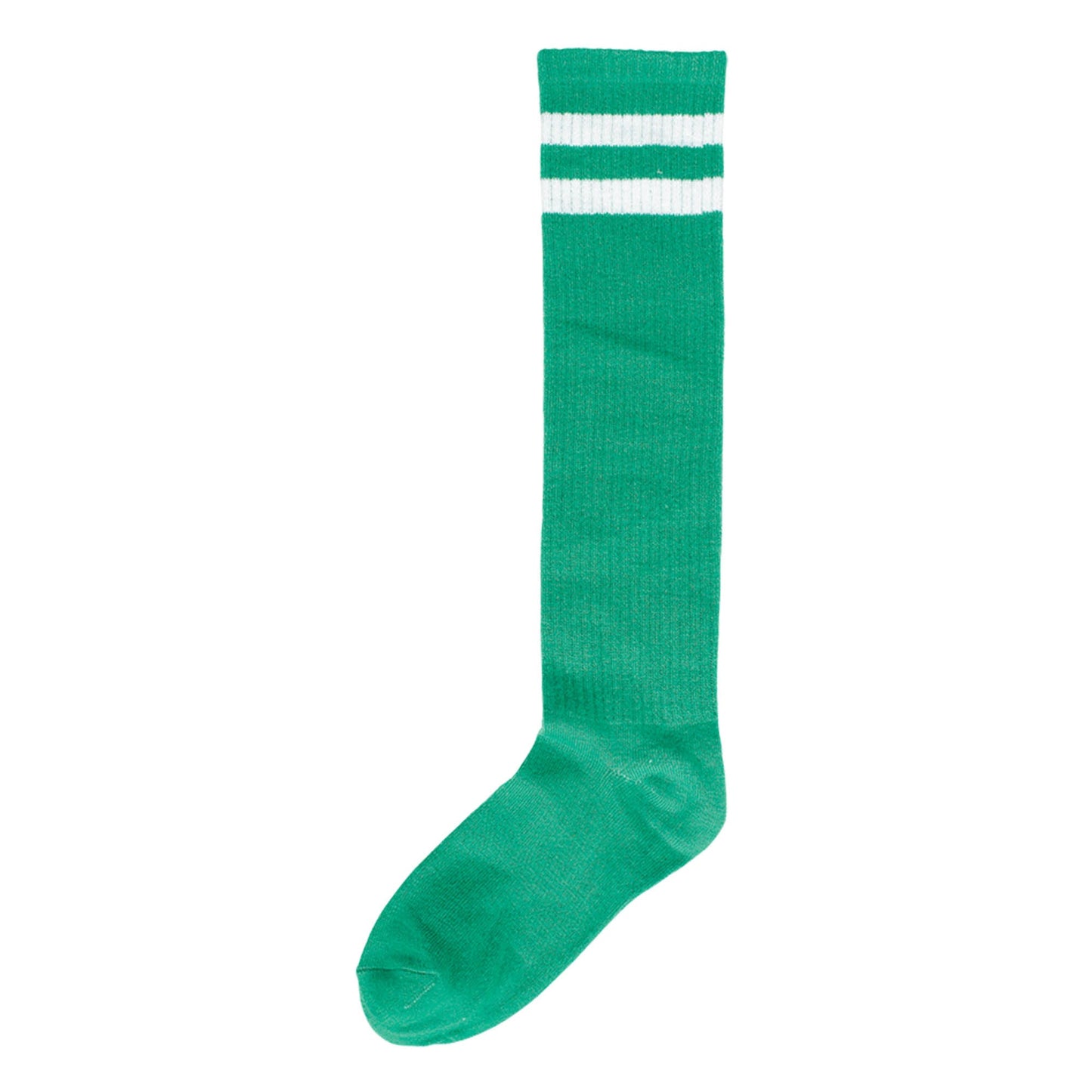 Green Striped Knee Socks