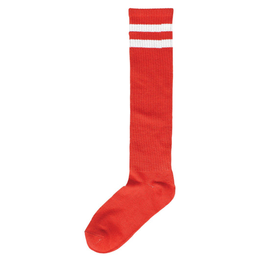 Red Striped Knee Socks