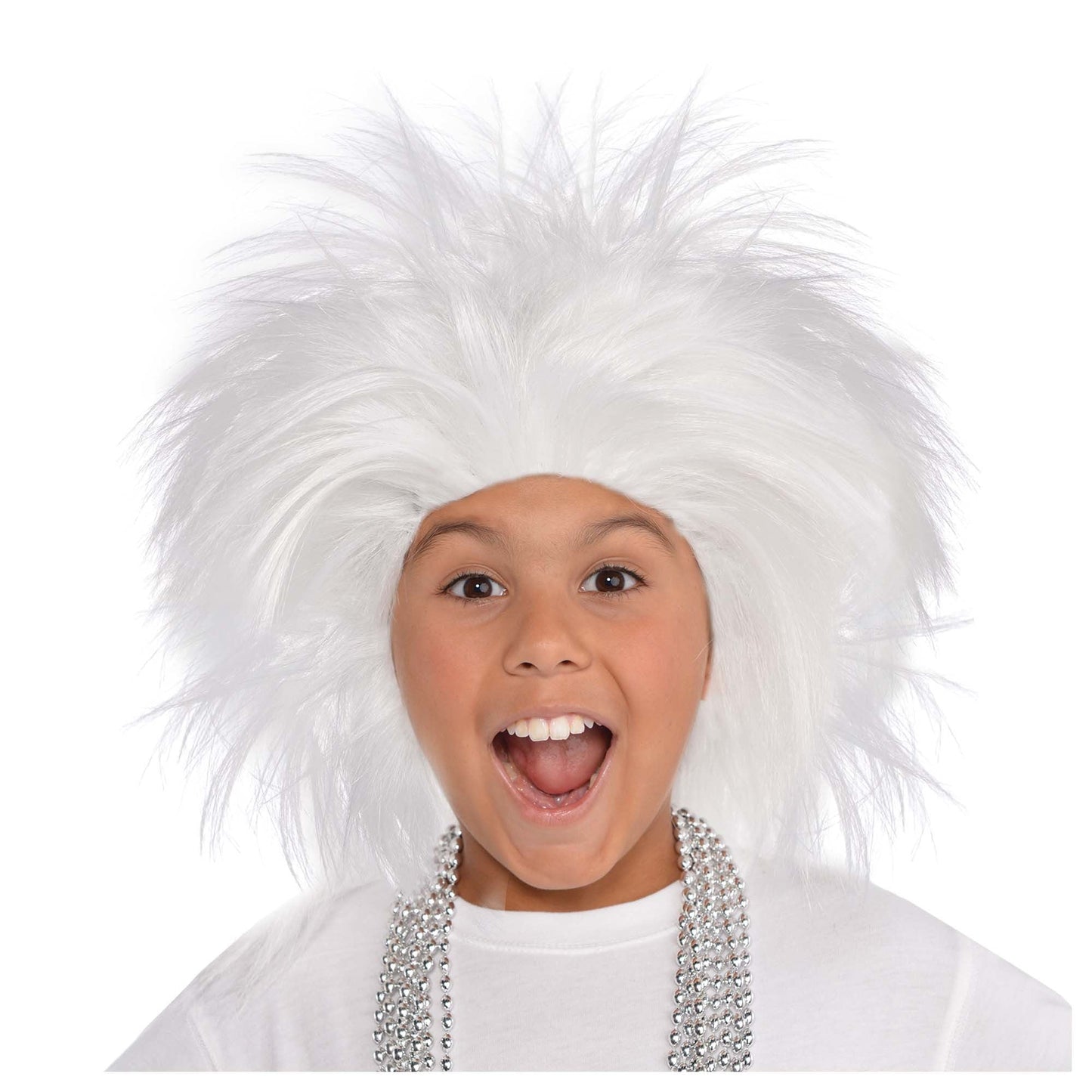 White Crazy Wig