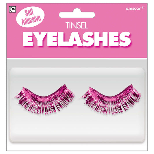 Pink Tinsel Eyelashes