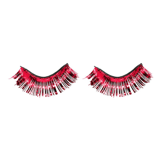 Red Tinsel Eyelashes