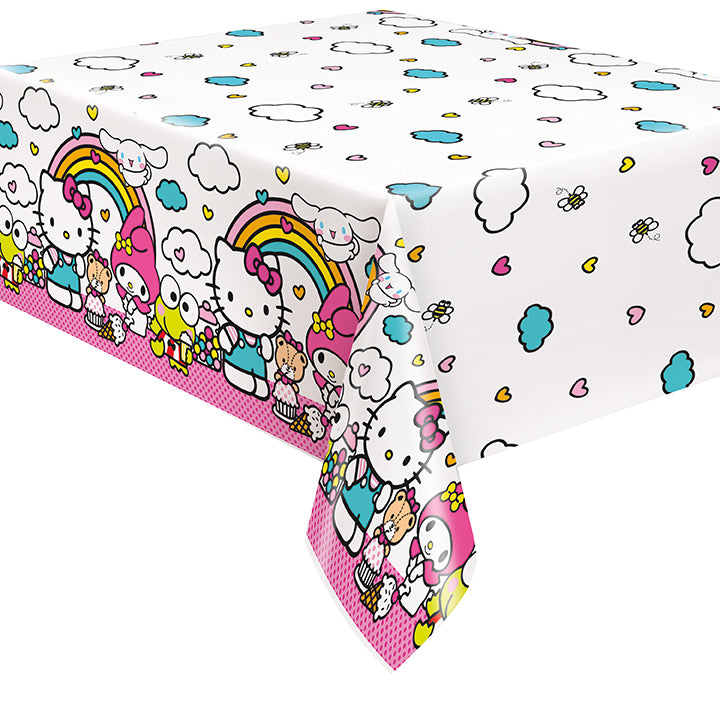 Hello Kitty And Friends Plastic Table Cover 54" x 84" Short Fold