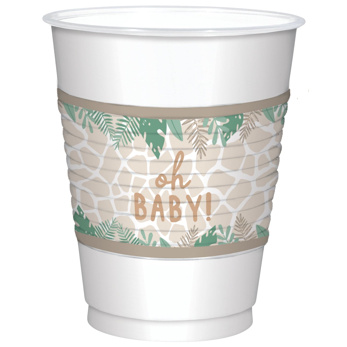 Soft Jungle Plastic Cups 25ct