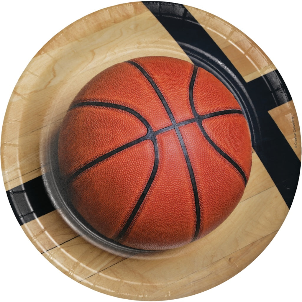 Basketball 9in Plates