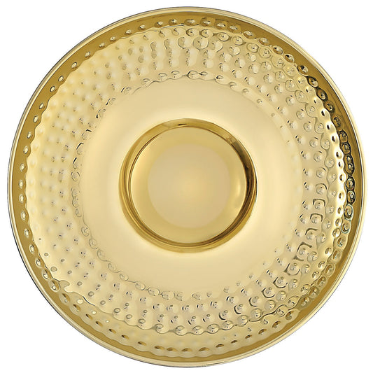 Gold Stainless Steel Chip & Dip Tray 13.75in