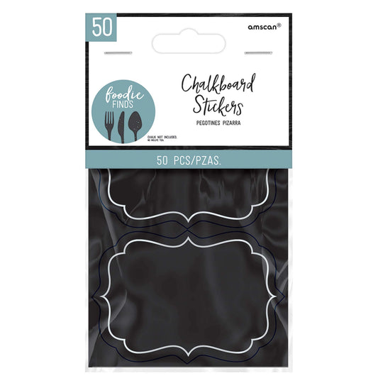 Chalkboard Paper Stickers 50ct