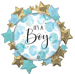 #159 Baby Boy Watercolor 30in Supershape