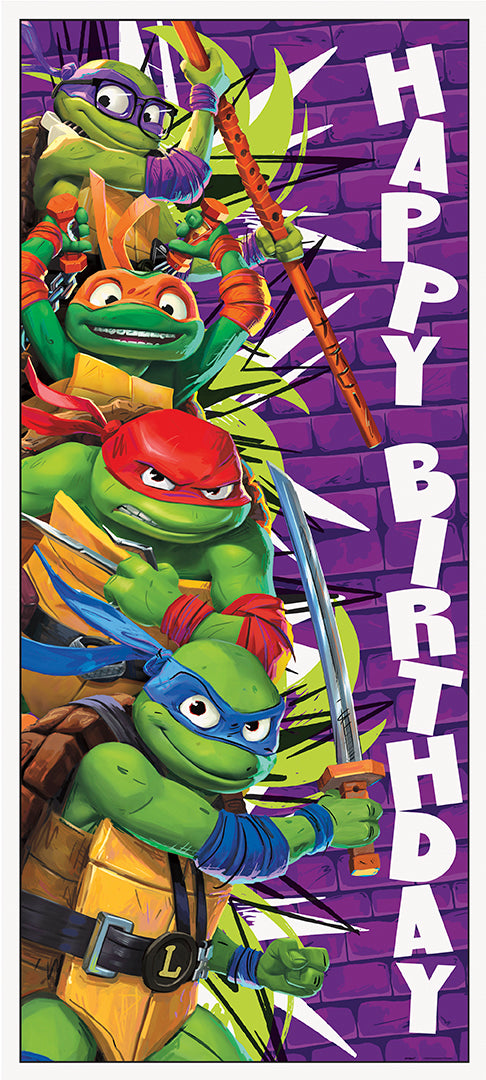 TMNT Mutant Mayhem Door Poster 27in x 60in