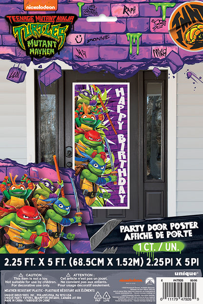 TMNT Mutant Mayhem Door Poster 27in x 60in