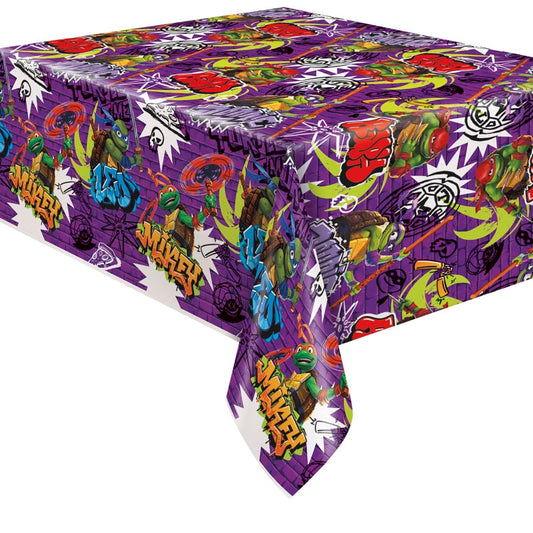 TMNT Plastic Table Cover 54in x 84in